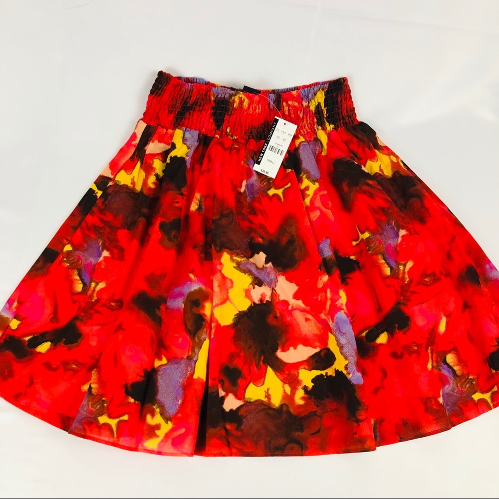 NWT New York Company Circle Skirt Abstract Print S